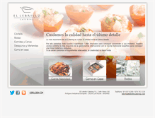 Tablet Screenshot of lebrillocatering.com